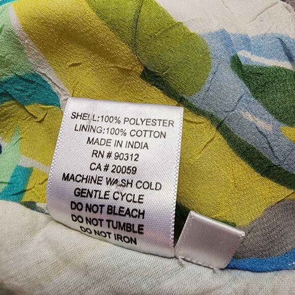 Parsley & Sage Dress Womens Size M Medium Blue Green Floral Boho Artsy Chiffon - Picture 6 of 6